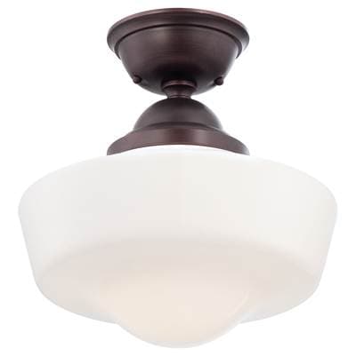 Minka-lavery 1 Light Semi Flush Mount - Brushed Bronze by Minka-Lavery