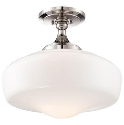 1 Light Semi Flush Mount