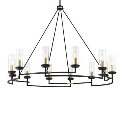 Minka-lavery 12Lt Chandelier - Sand Coal Soft Brass by Minka-Lavery