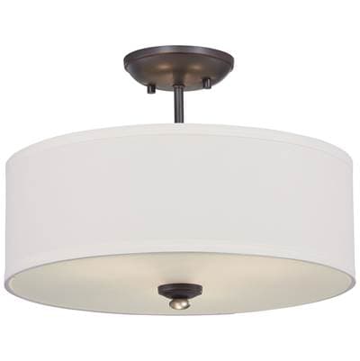Minka-lavery 3 Light Semi Flush Mount - Lathan Bronze by Minka-Lavery