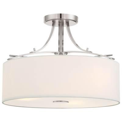 3 Light Semi Flush