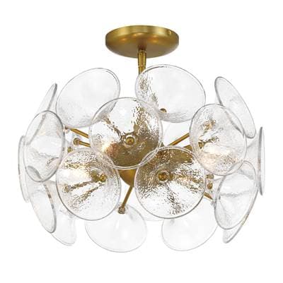 Minka-lavery 4 Lt Semi Flush Mount - Soft Brass by Minka-Lavery