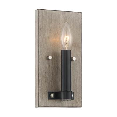 Minka-lavery 1 Light Wall Sconce - Aged Silverwood Coal by Minka-Lavery