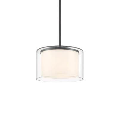 Minka-lavery Vantage Coal with Etched Inner and Clear Outer Glass Shades