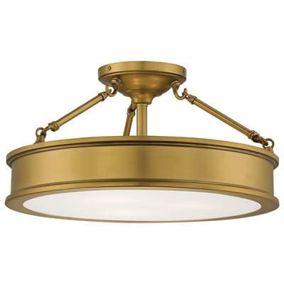 Minka-lavery 3 Light Semi Flush Mount - Liberty Gold by Minka-Lavery
