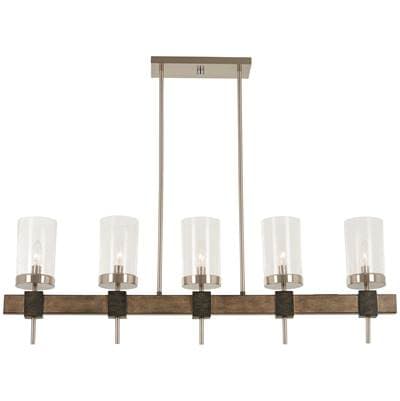Minka-lavery 5 Light Island - Stone Grey Brushed Nickel by Minka-Lavery