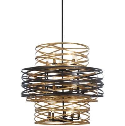 Minka-lavery 18 Lts 3 Tier Chandelier - Dark Bronze Mosaic Gold by Minka-Lavery
