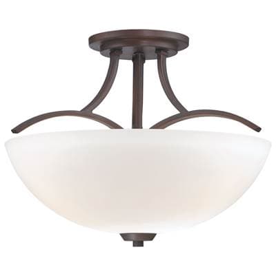 Minka-lavery 3 Light Semi Flush Mount - Vintage Bronze