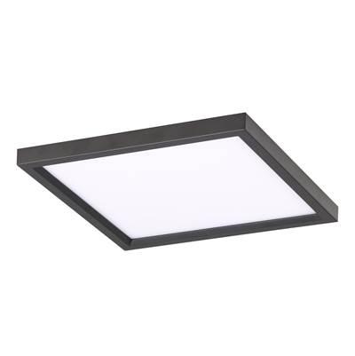 15'' Square Led Flush Mount - Coal