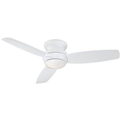 52'' Led Flush Mount Ceiling Fan