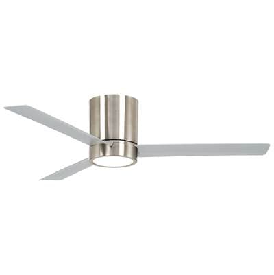 Minka Aire Roto Flush 52 In. LED Indoor Brushed Nickel Ceiling Fan with Remote by Minka Aire