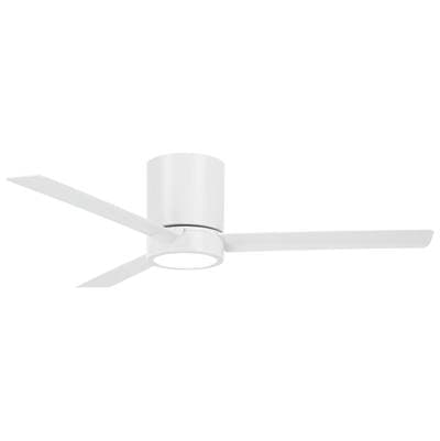 Minka Aire Roto Flush 52 In. LED Indoor Flat White Ceiling Fan with Remote by Minka Aire