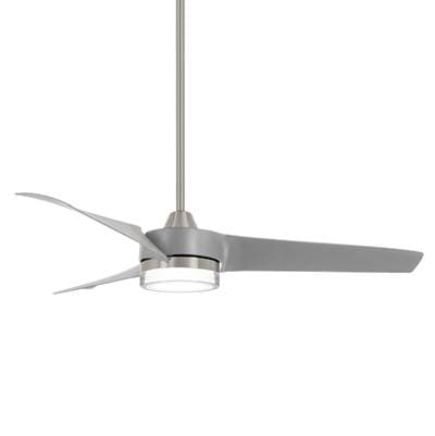 Minka Aire Veer 56 In. LED Indoor Brushed Nickel Ceiling Fan with Remote