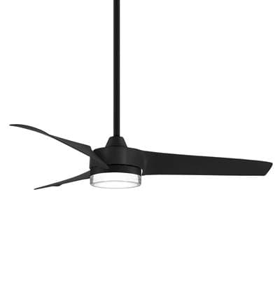 Minka Aire Veer 56 In. LED Indoor Coal Ceiling Fan with Remote