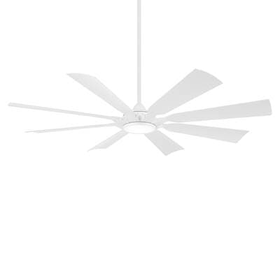 Minka Aire Future 65 In. LED Indoor Flat White Ceiling Fan with Remote
