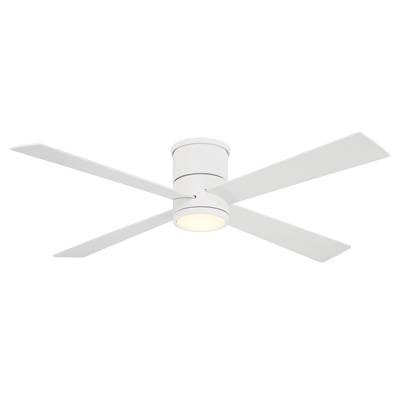 54'' Led Flush Mount Ceiling Fan