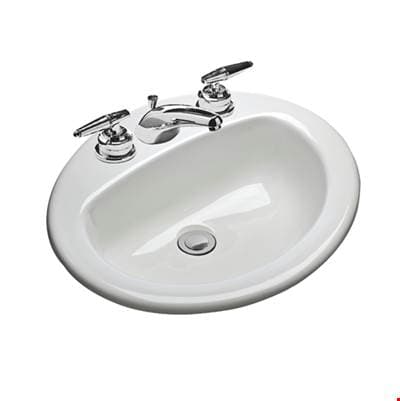 Mansfield Plumbing LAV 237 1H WHT MS OVAL 20X17 - White
