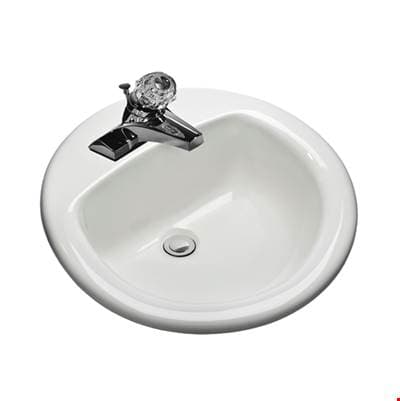 Mansfield Plumbing LAV 239 4'' WHT MS Round 19'' - White