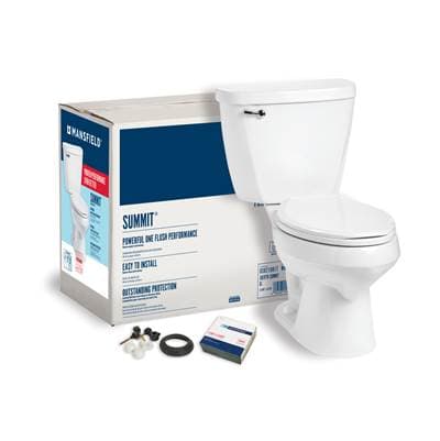 Mansfield Plumbing Summit 1.6 Elongated Complete Toilet Kit - White