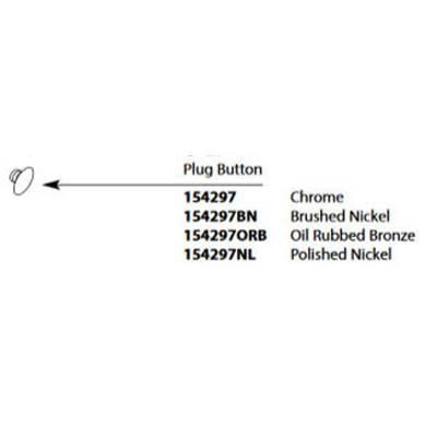 Moen TRAD SLIDE BAR END CAP BN - Brushed Nickel by Moen