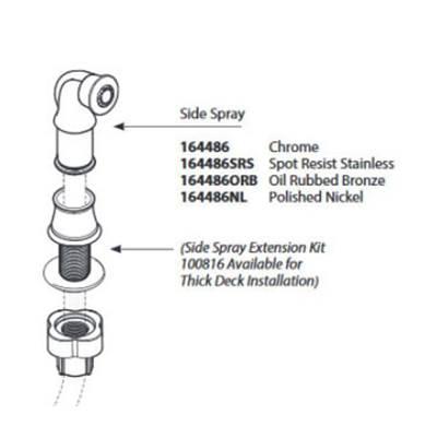 Moen SIDESPRAY NL - Polished Nickel by Moen
