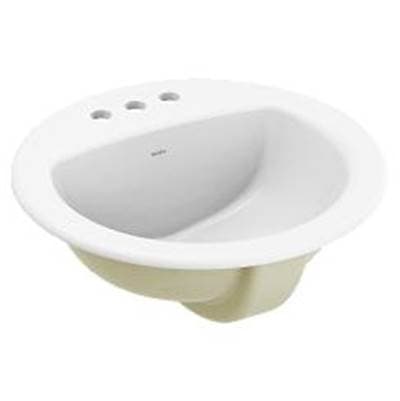 Moen Bathroom Sink, Oval Drop-in