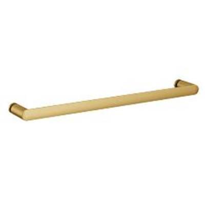 Contemporary Round Glass Install 18'' Towel Bar, Bg - Brushed Gold by Moen