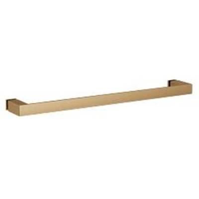 Contemporary Square Glass Install 18'' Towel Bar, Bzg - Bronzed Gold