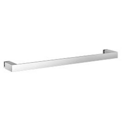 Contemporary Square Glass Install 18'' Towel Bar, Ch - Chrome