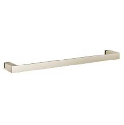 Contemporary Square Glass Install 18'' Towel Bar, Nl - Polished Nickel by Moen