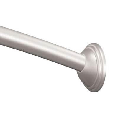 Moen Brushed Nickel 5' Curved Shower Rod by Moen
