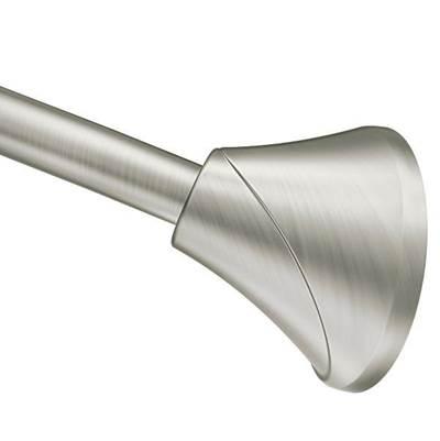 Moen Brushed Nickel Tension Curved Shower Rods by Moen