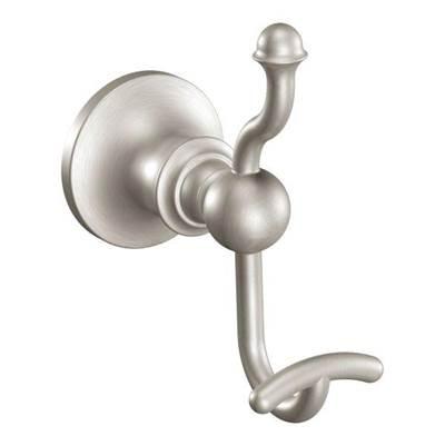 Moen Brushed Nickel Double Robe Hook