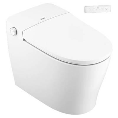 3-Series Tankless Bidet One Piece Elongated Toilet Bidet System in White with Remote and UV Sterilization