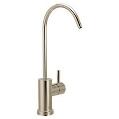 Polished nickel one-handle beverage faucet by Moen