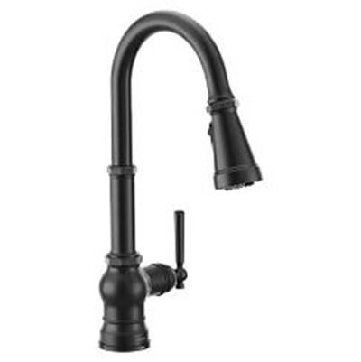 Matte Black One-Handle Pulldown Kitchen Faucet by Moen