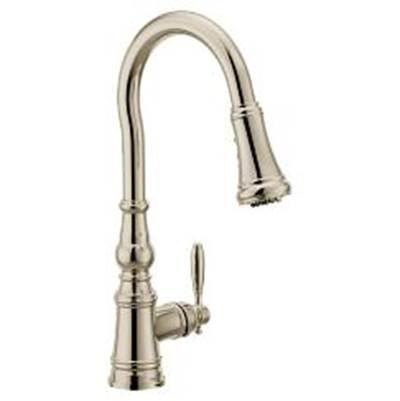 Polished Nickel One-Handle Kitchen Faucet by Moen