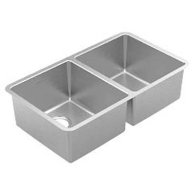 Moen Stainless steel 18 gauge double bowl sink by Moen