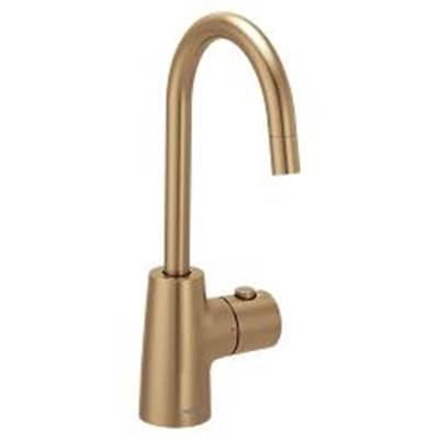 Bronzed gold (bzg) one-handle undermount beverage faucet by Moen