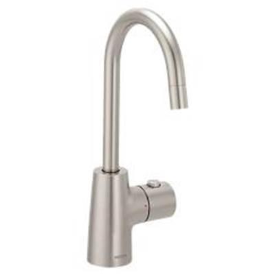 Spot resist stainless one-handle undermount beverage faucet