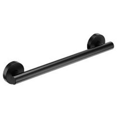 Moen Matte Black 16'' Designer Grab Bar by Moen