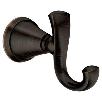 Moen Mediterranean Bronze Double Robe Hook by Moen