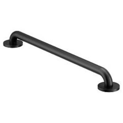 Moen Matte Black 24'' Concealed Screw Grab Bar by Moen