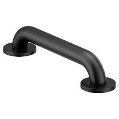 Moen Matte Black 12'' Concealed Screw Grab Bar by Moen