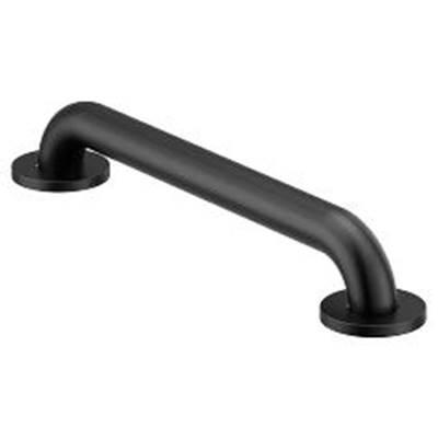 Moen Matte Black 16'' Concealed Screw Grab Bar by Moen