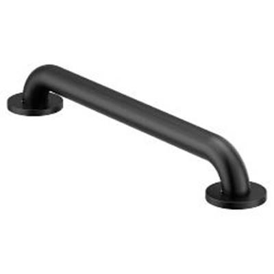 Moen Matte Black 18'' Concealed Screw Grab Bar by Moen