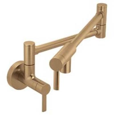 Bronzed gold (bzg) two-handle kitchen faucet