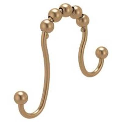Moen Shower Rings Double Shower Curtain Rings (12) Bzg - Bronzed Gold by Moen