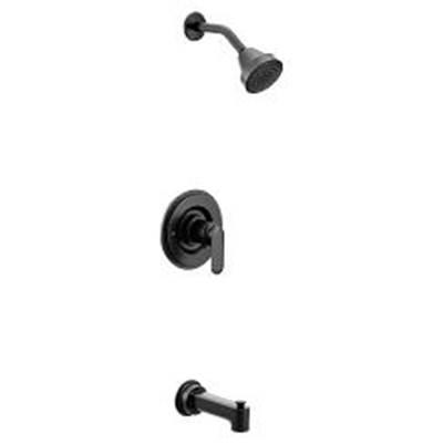 Moen Matte black Posi-Temp(R) tub/shower by Moen