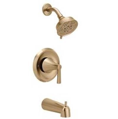 Bronzed gold (bzg) Posi-Temp(R) tub/shower by Moen